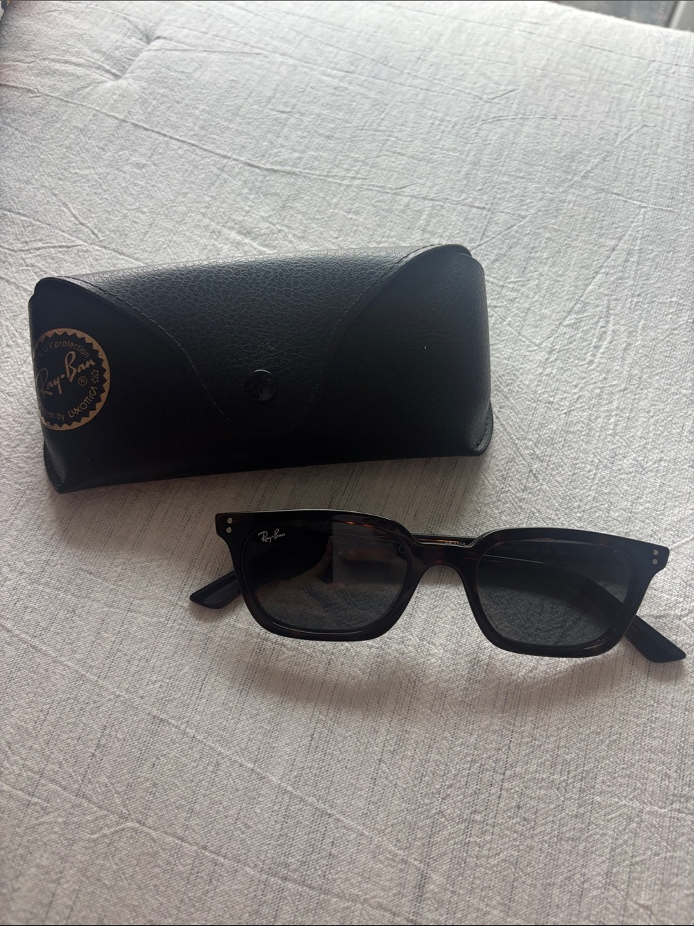 Ray-Ban Black Tortoiseshell Square Sunglasses